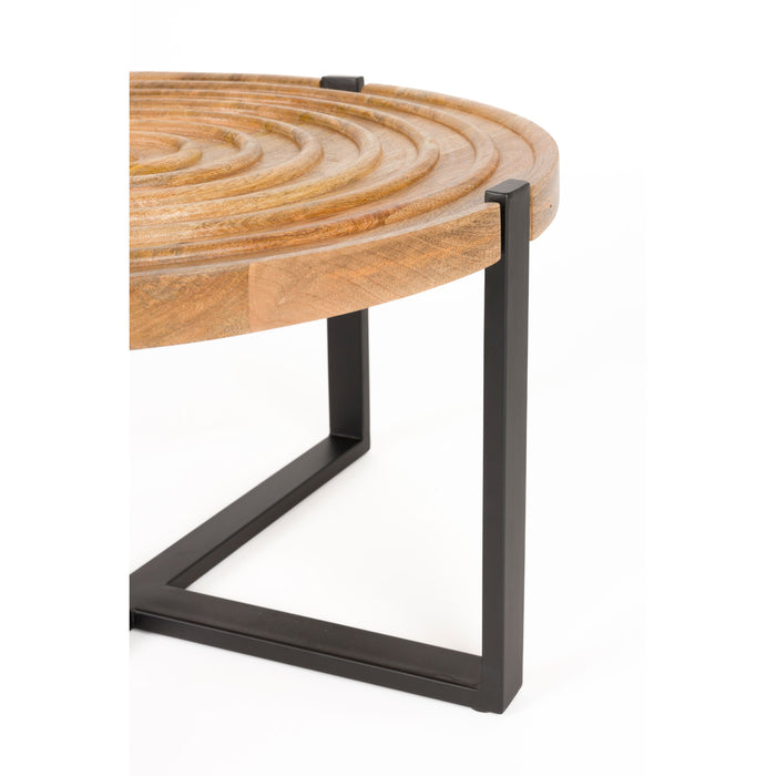 Housecraft Living Buz Salontafel Rond 60 cm Mangohout - Bruin