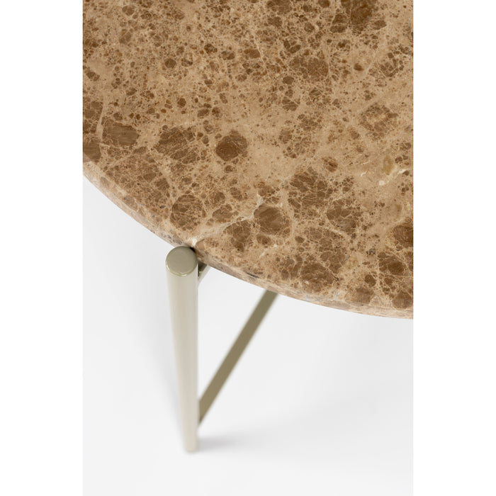 Housecraft Living Tooz bijzettafel Rond 40 cm Marmer Beige