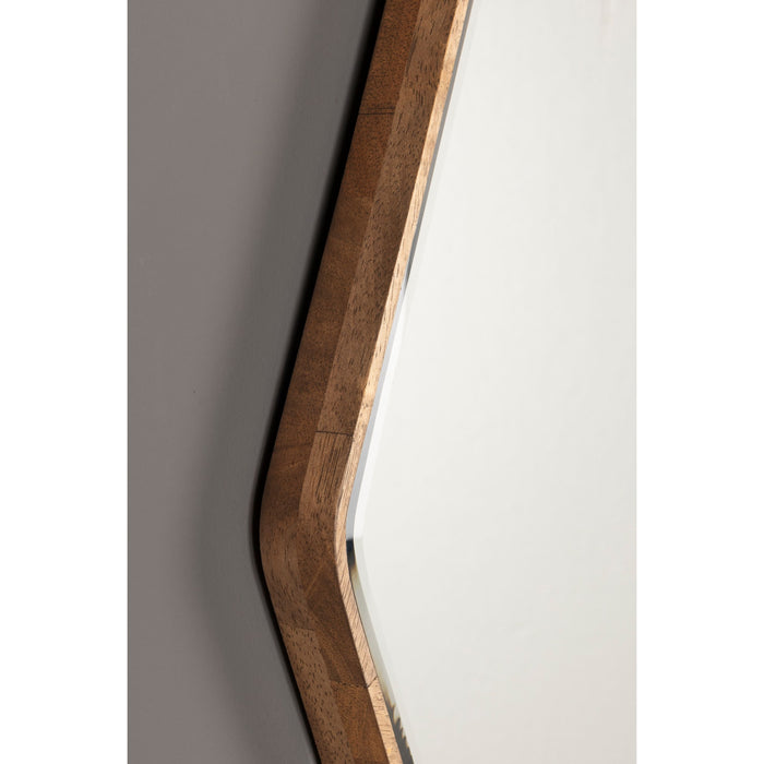 Dutchbone Bryn Spiegel| Wandspiegel Asymmetrische vorm Hout - Bruin