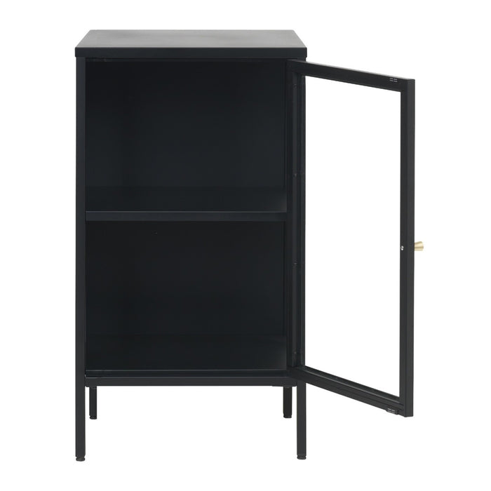 by fonQ Fort Vitrinekast - H 85 cm - Zwart