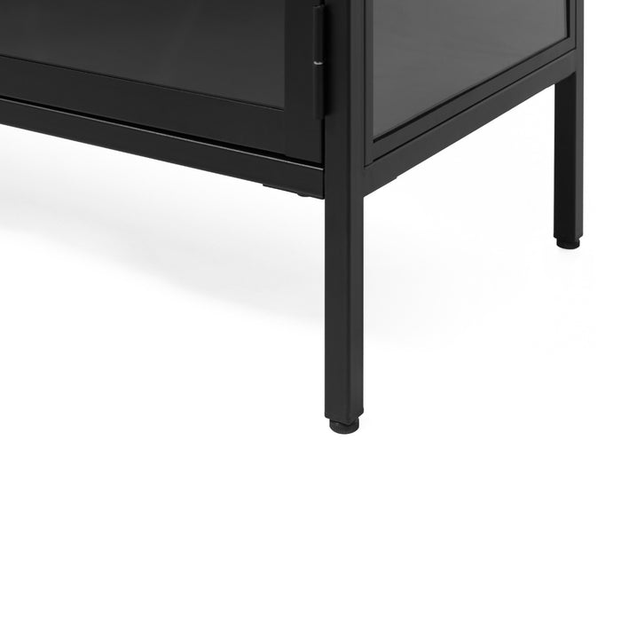 by fonQ Fort Vitrinekast - H 85 cm - Zwart