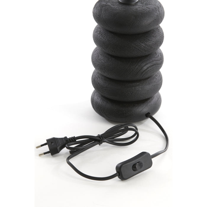 Light & Living Light&living Lampvoet Ø12x21 cm BUDONGO hout zwart