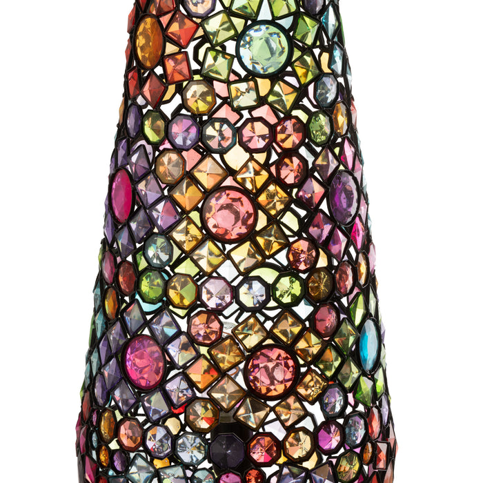 J-Line - Tafellamp Long Ijzer|kunststof Mix Large - 23x14x55cm