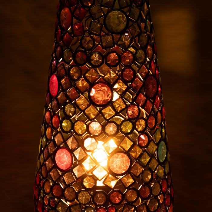 J-Line - Tafellamp Long Ijzer|kunststof Mix Large - 23x14x55cm