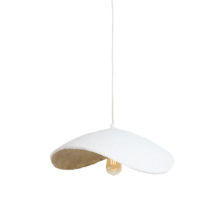 Light&living Hanglamp 53x43x18 cm LONIA crème+antiek brons