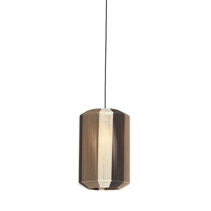 Light&living Hanglamp Ø30x46 cm KOZANA bruin+crème+donker bruin