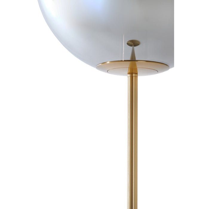 Light&living Vloerlamp Ø30x160 cm MEDINA glas smoke+goud