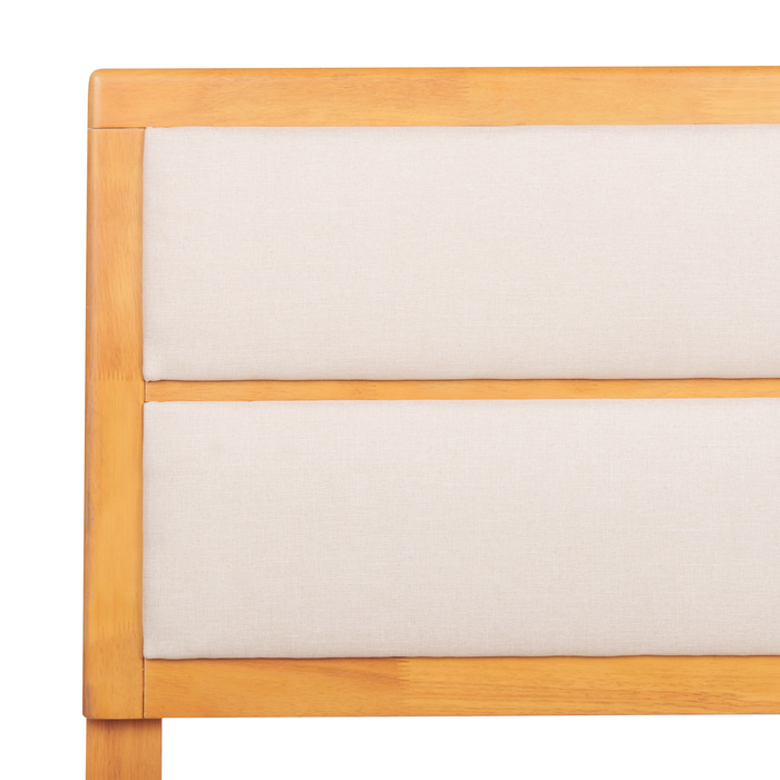 Beliani - POISSY - Tweepersoonsbed - Lichthout - 180 x 200 cm - MDF