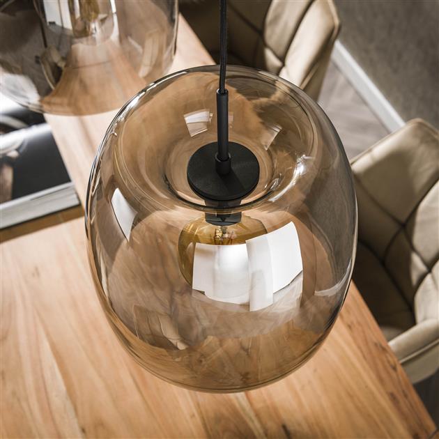 Hoyz Collection - Hanglamp 3L Drift Glass - Smoke Grey Glas