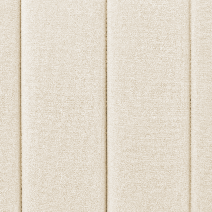 Beliani-LUNAN-Tweepersoonsbed-Lichtbeige-160 x 200 cm-Fluweel