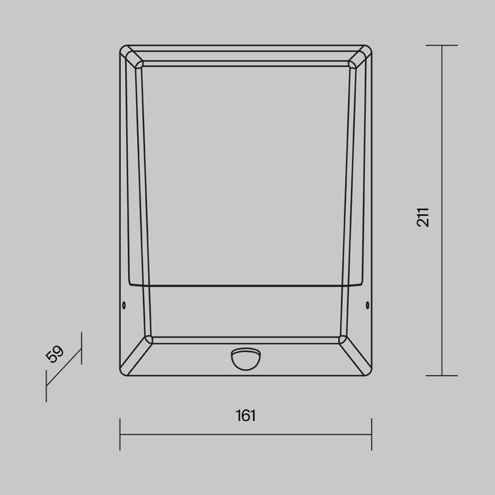 Maytoni Outdoor - Wandlamp Row - Grafiet