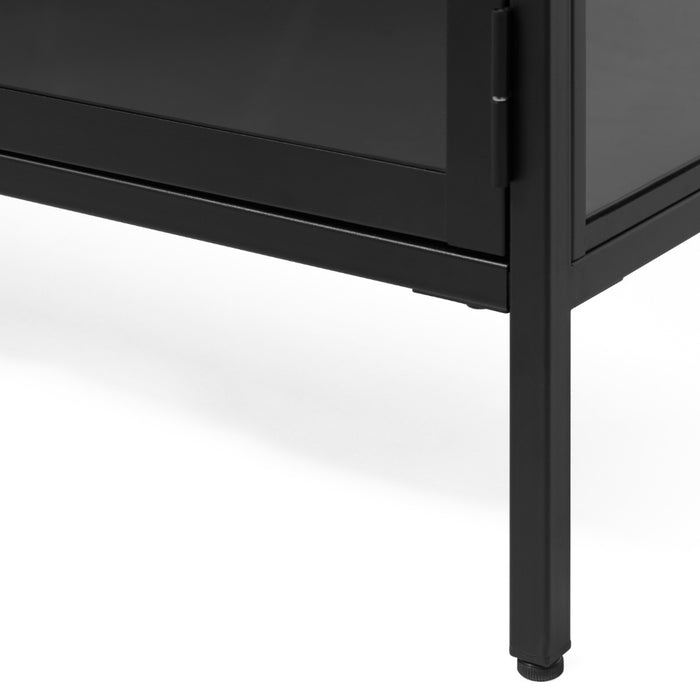 by fonQ Fort Vitrinekast - H 190 cm - Zwart