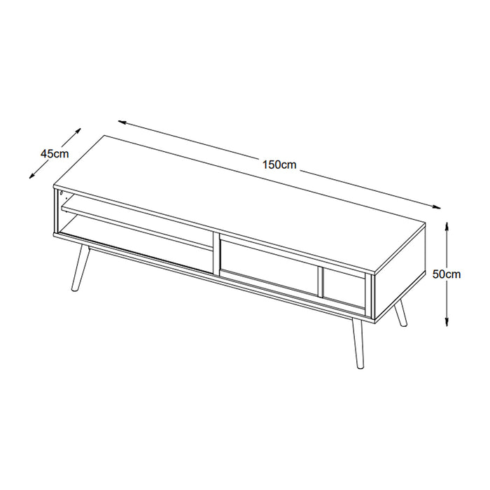 by fonQ Nomad Tv-meubel - Naturel Eiken