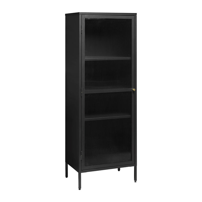 by fonQ Opal Vitrinekast - H 160 cm - Zwart