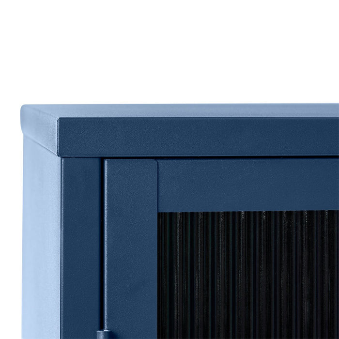 by fonQ Opal Vitrinekast - H 160 cm - Navy