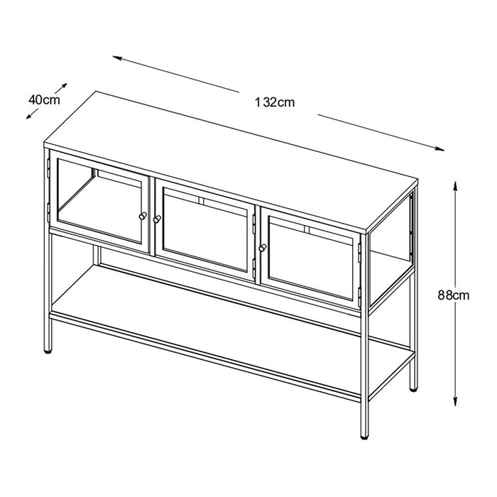 by fonQ Fort Sidetable - Zwart