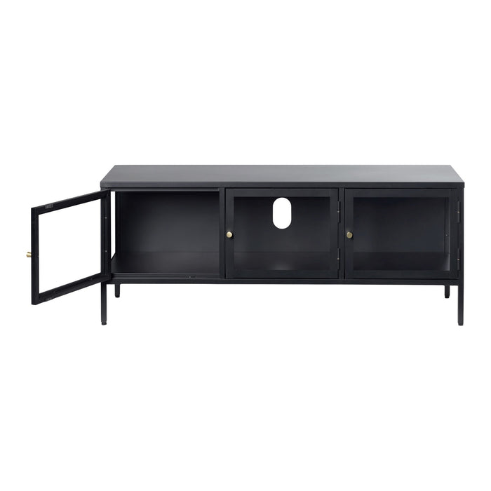 by fonQ Fort Tv-meubel - B 132 cm - Zwart