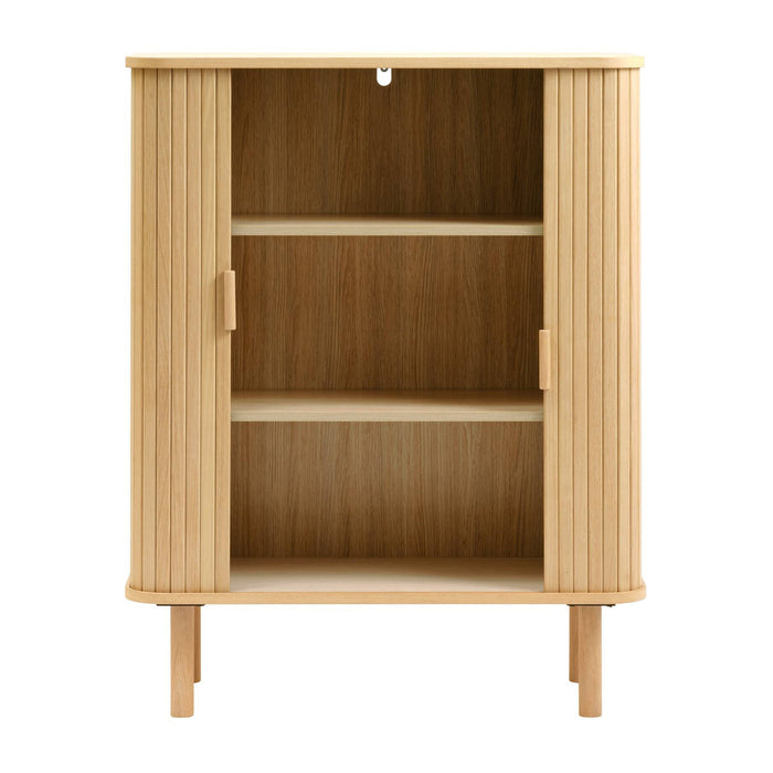 by fonQ Splinted Opbergkast - Naturel Eiken