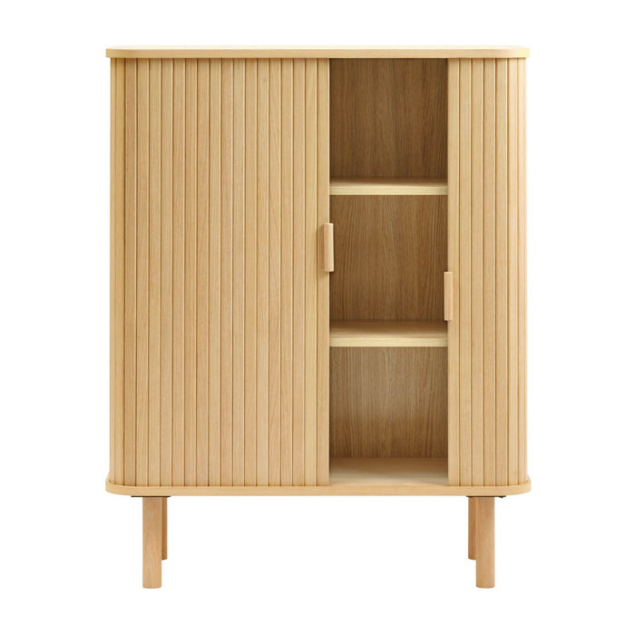 by fonQ Splinted Opbergkast - Naturel Eiken