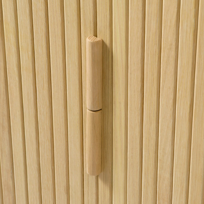 by fonQ Splinted Opbergkast - Naturel Eiken