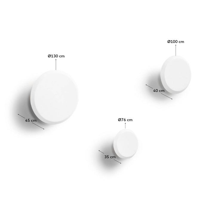 Kave Home - Set van 3 Nadua hangers van massief hout met een