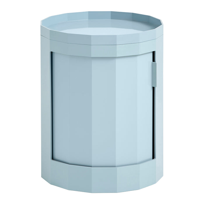 HAY Facet Bijzettafel met Opbergvak - Low - Misty Blue