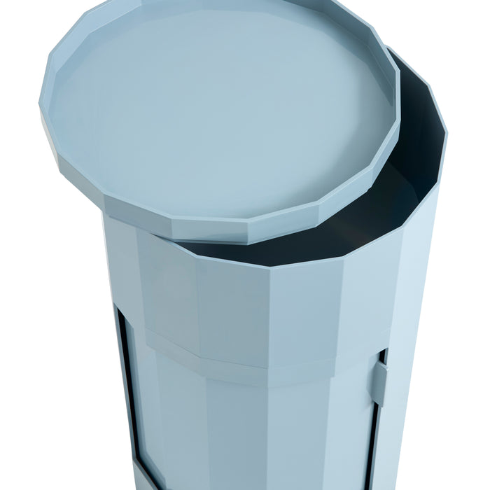 HAY Facet Bijzettafel met Opbergvak - High - Eggshell