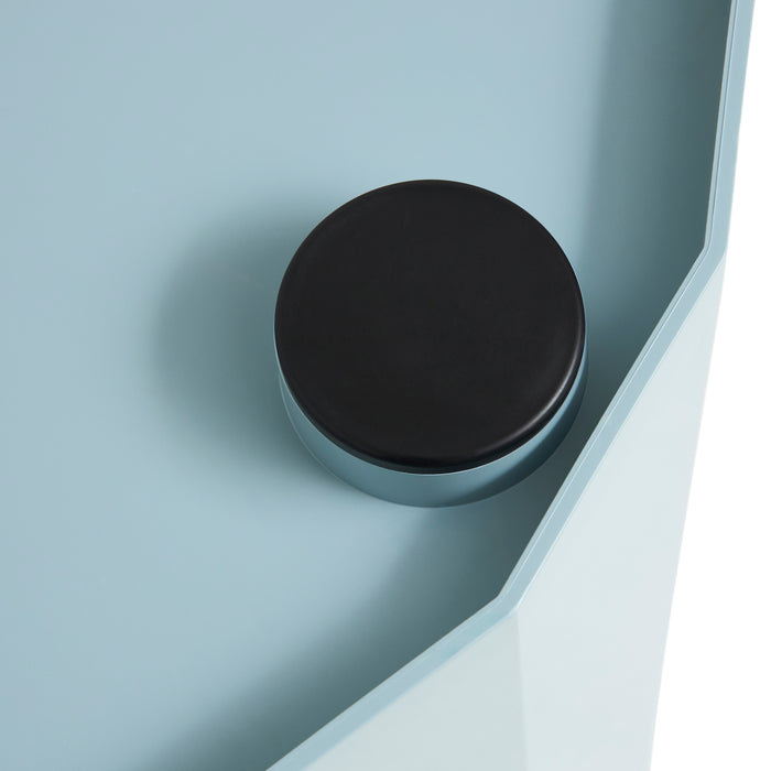 HAY Facet Bijzettafel met Opbergvak - High - Misty Grey