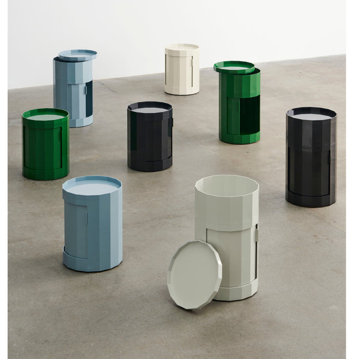 HAY Facet Bijzettafel met Opbergvak - Low - Spinach Green