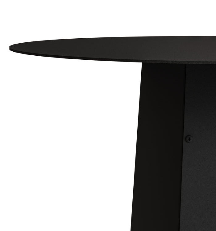 Gorillz Charm Ronde Bijzettafel - 50x50 cm - Metaal Tafeltje -Zwart