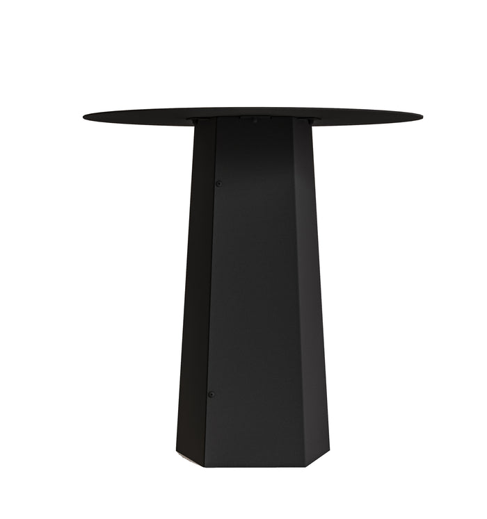 Gorillz Charm Ronde Bijzettafel - 50x50 cm - Metaal Tafeltje -Zwart