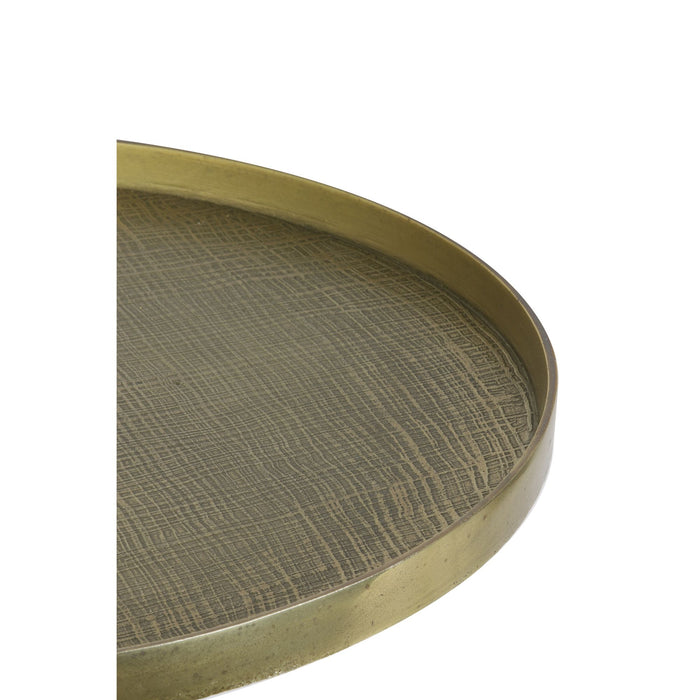 Light & Living Salontafel Popeta - Antiek Brons|Zwart - Ø60cm