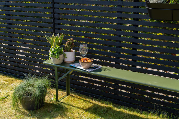 Inklapbare bierbank Berlijn olijfgroen 200 cm