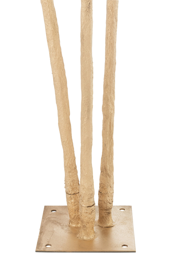 J-Line kerstbal Parels - glas - paars - small - doos van 4 stuks