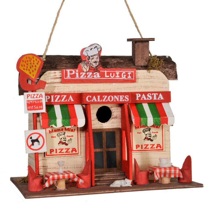 J-Line decoratie Roer Vis Mango - hout - donkerbruin - small