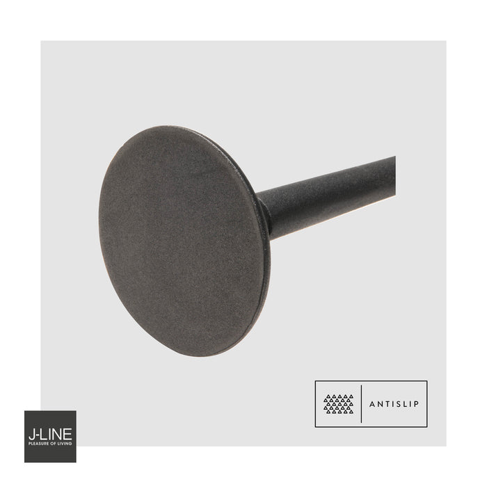 Kandelaar | Metaal | Zwart | 10.5x10.5x (h)41 Cm