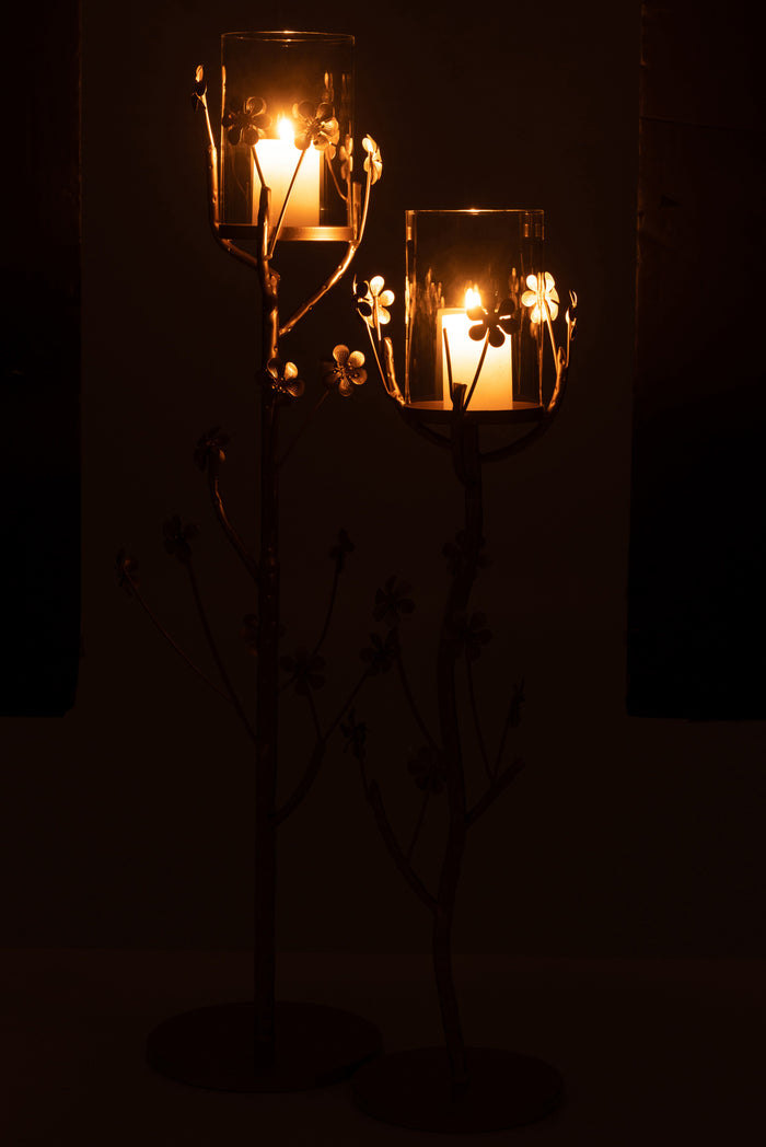 J-Line kandelaar Vloer - metaal - goud - large