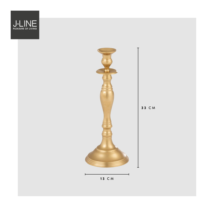 J-Line kandelaar Klassiek Design – aluminium – goud - small