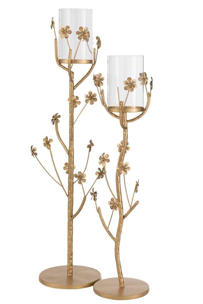 J-Line kandelaar Vloer - metaal - goud - large