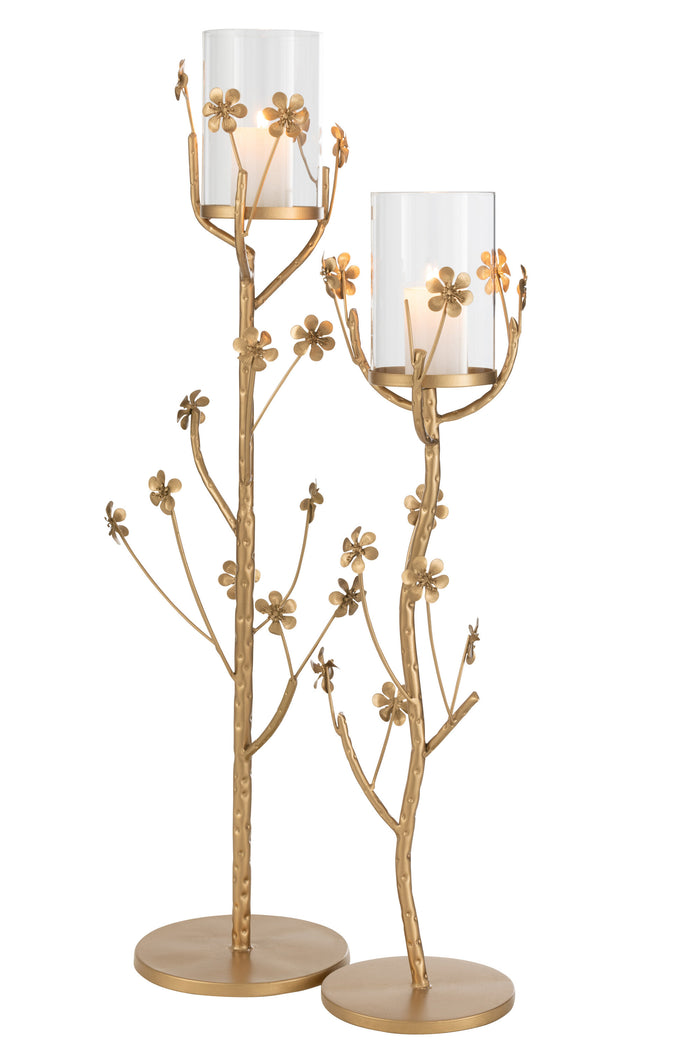 J-Line kandelaar Vloer - metaal - goud - large