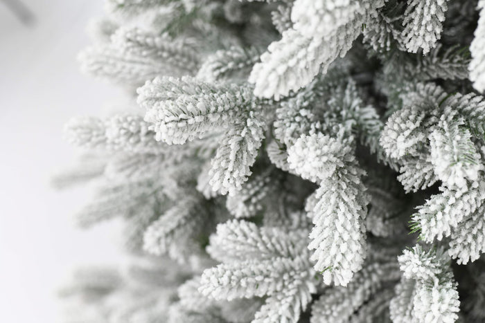 Snowy Hamilton Hinged kunstkerstboom - 183 cm - Wit geflockt