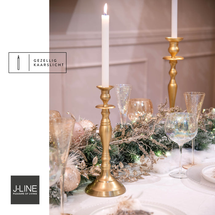 J-Line kandelaar Klassiek Design – aluminium – goud - small