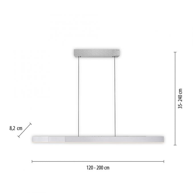 Neuhaus PURE® Hanglamp PURE MOTO-RISE e-Slide & e-Lift Aluminium LED