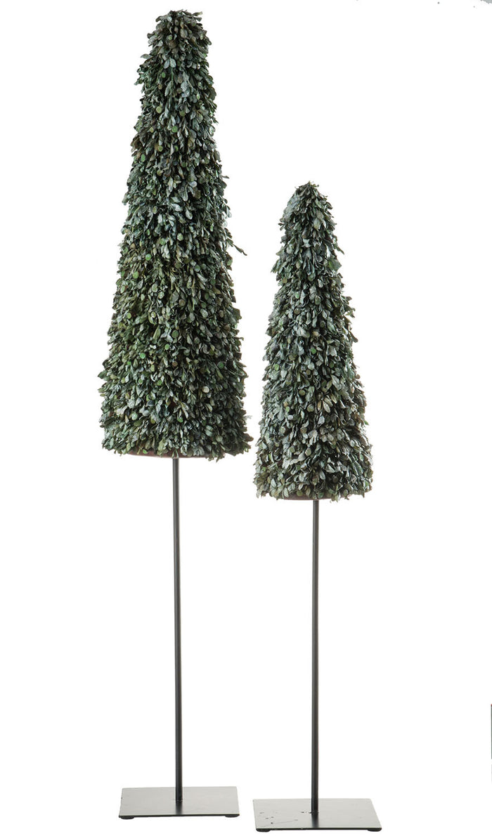 J-Line decoratie Kegel - veren - geel