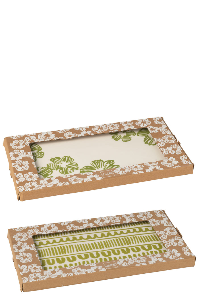 J-Line decoratie Kegel - veren - geel