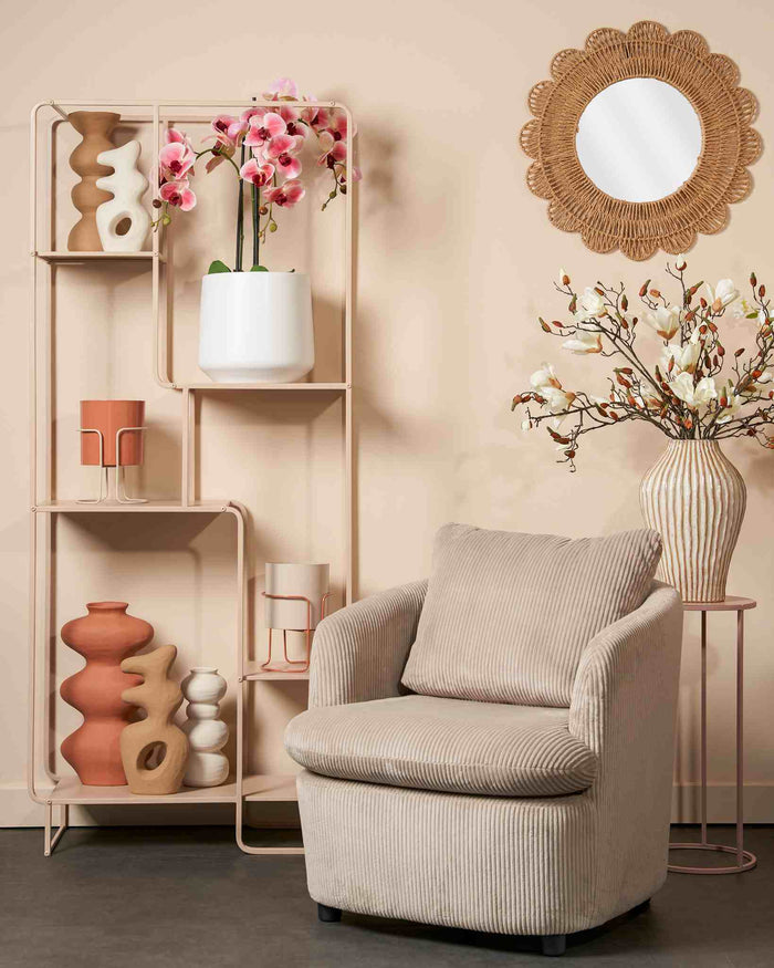 Mica Decorations Vaas Parma - 23.5x13x44 cm - Keramiek - Oranje