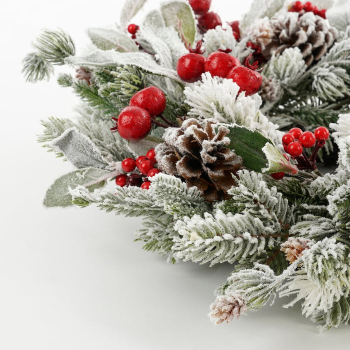 House of Seasons Belfort Kerstkrans - Ø40 cm - Groen