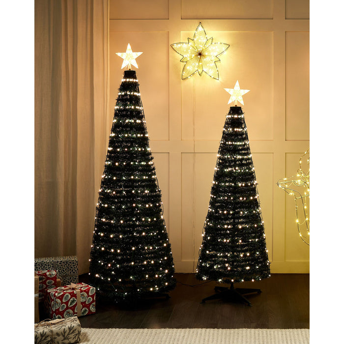 Beliani-SAARLOQ-LED kerstboom-Groen-188 cm- Synthetisch materiaal