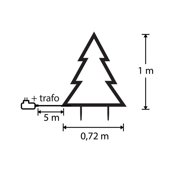 Luca Lighting Garden d'Light Tuinsteker met Verlichting - H100 cm