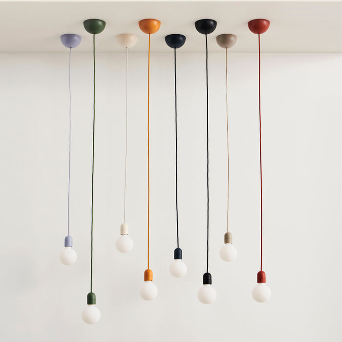 HAY Common Snoerpendel met Stekker - Soft Black